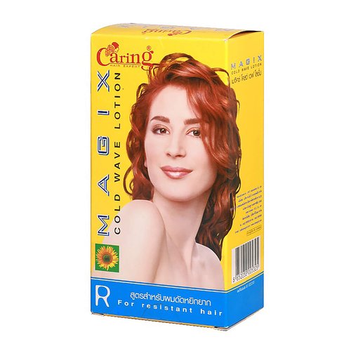 Caring Magic Cold Wave Lotion Formula R For Resistant Hair Perm Volumizing Hair Natural Curls & Curly Permed Beautiful Texture Curling Wavy Hair Permanent Long Lasting