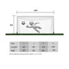Soccer Net TOPINCN Soccer Goal Nets Sports Replacement for Lacrosse and Soccer (6X4foot,8X6foot,12X6foot,24X8foot)(24X8FT)