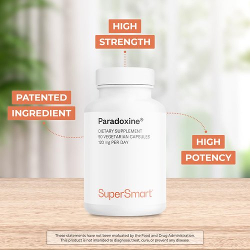 Supersmart - Paradoxine 120mg per Day - Grains of Paradise Supplement (Aframomum melegueta) with 6-Paradol | Non-GMO & Gluten Free - 90 Vegetarian Capsules