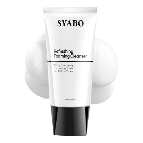 SYABO Refreshing Foaming Facial Cleanser, Gentle Cleansing and Non-irritating, Face Wash for Oil ...
