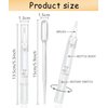 uadbau 6 Pcs 3ml Empty Cuticle Oil Pen with 4 Pcs Transfer Pipettes - Transparent Nail Oil Twist Pens with Brush Tip for Nail Oil, Eyelash Growth Liquid, Cosmetic Lip Gloss Container Applicators