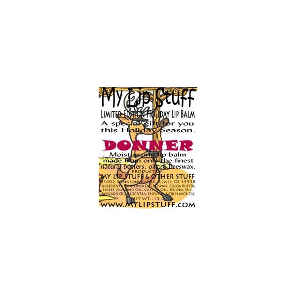 My Lip Stuff-Donner (Peanut Brittle Flavor) Limited Edition Holiday Lip Balm