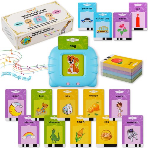 Happy ToyZone Learning Toys for 2 Year Olds - Sensory Toys for Autistic Children - 224 Sight Words Educational Talking Flash Cards for Toddlers 2 3 4 5 - Fun Speech Therapy Toys - Helpful Autism Toys