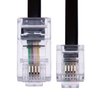 1m RJ11 to RJ45 Cable Phone Telephone Cord RJ11 6P4C to RJ45 8P8C Connector Plug Cable for Landline Telephone (Black)