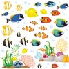 DECOWALL DWL-1811N Coral Reef Fish Kids Wall Stickers Wall Decals Peel and Stick Removable Wall Stickers for Kids Nursery Bedroom Living Room décor