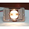 Marine Boat Stern Light Rectangular Stainless Steel SPASHPROOF Flush Mount