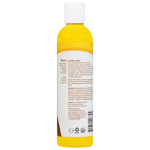 Alba Botanica Hawaiian Organic Body Oil - Kukui Nut - 8.5 Ounce (Pack of 2)