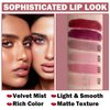 QIUFSSE Matte Nude Lipstick, Nude Paper Tube Lipsticks Lip Stick Long Lasting Velvety Matte Lipstick,Non Stick Cup Nude Lip Gloss Lipstick for Women Girls Daily Lip Makeup (#03 Pink)
