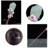 CHOISBEING Handmade Hair Pins Vintage Hair Stick for Buns Chinese Jade Metal Retro Hair Chopsticks for Women Girl (Transparent)