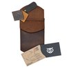 Hide & Drink, Durable Leather Pocket Protector, Pencil Pouch, Pen Holder for Shirt Pockets, Lab Coats, Backpacks, Office & Work Essentials, Handmade Includes 101 Year Warranty (Bourbon Brown)