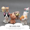 SAFIGLE 54 Pcs Artificial Dog Simulation Puppy Figure Dog Party Miniature Garden Dogs Puppy Toys for Kids Children Party Favors Small Dog Figurines Dog Party Favors Pomeranian Resin Child