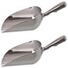 Premium Life AS-12 SET OF 2, 12 Oz. (Ounce) Bar Ice Scoop, Dry Bin Scoop, Dry Goods Scoop, Candy Scoop, Spice Scoop, Cast Aluminum