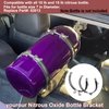 yourour 82013 Nitrous Oxide Bottle Bracket,7”Nos Single Bottle Holder Bracket for 10-15 pound nitrous bottle