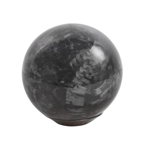 Forged Carbon Fiber Shift Knob Real Carbon Fiber Gear Shifter Spherical Type Unique Designed for Most Manual Car Universal Gear Shift Knob with 3 Adapters (Carbon Fiber-Sphere, Black)