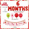 Sursurprise Strawberry Half Birthday Decorations, It’s My 1/2 Birthday Banner, Strawberry 6 Months Balloons, 1/2 Birthday Cake Topper for Girls 1/2 Birthday Party Supplies