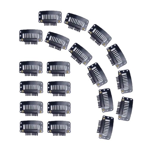 MauSong 20PCS Wig Clips, 9 Teeth Small Snap Comb Wig Clips, Clips for Wig, Hair Extension Clips, ...