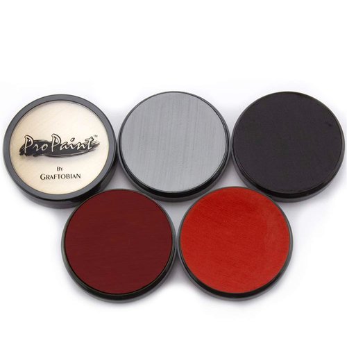 Graftobian Makeup ProPaint Face & Body Paint - Death's Door 5 Color Set 5oz - Halloween Makeup - Costume Makeup for Adults - Body Paints for Adults - Face Paint Makeup - Skin Paint - Makeup Paint