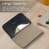 Padike Business Name Card Holder Luxury PU Leather,Business Name Card Holder Wallet Credit card ID Case/Holder For Men & Women - Keep Your Business Cards Clean (Black)