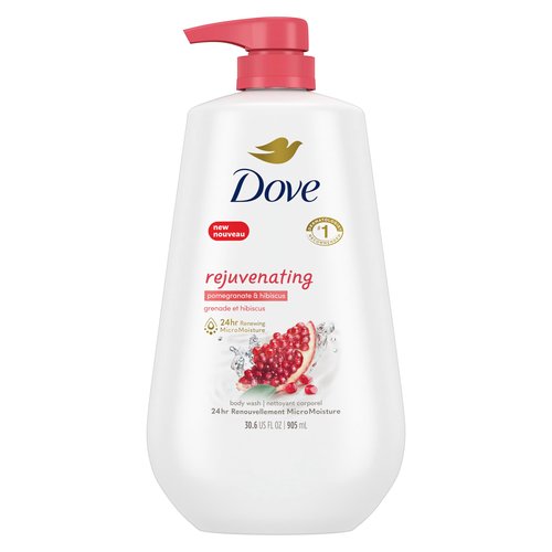 Generic Body Wash Rejuvenating Pomegranate & Hibiscus for Renewed, Healthy-Looking Skin Gentle Skin Cleanser with 24hr Renewing MicroMoisture 30.6 oz