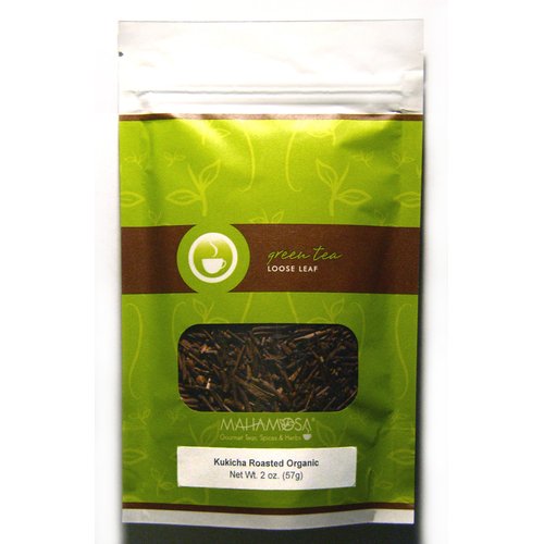 Mahamosa Kukicha Roasted Organic Tea 2 oz, Japan (Japanese) Green Tea Loose Leaf (Looseleaf)
