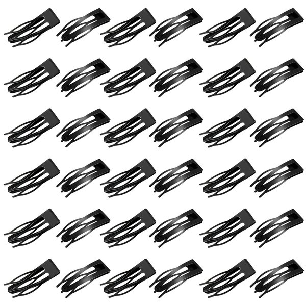36 Pcs Black Non-Slip Metal Hair Clips and Barrettes - Double Grip for Thick, Fine, Short Hair - Hair Grippers Accessories for Women and Girls