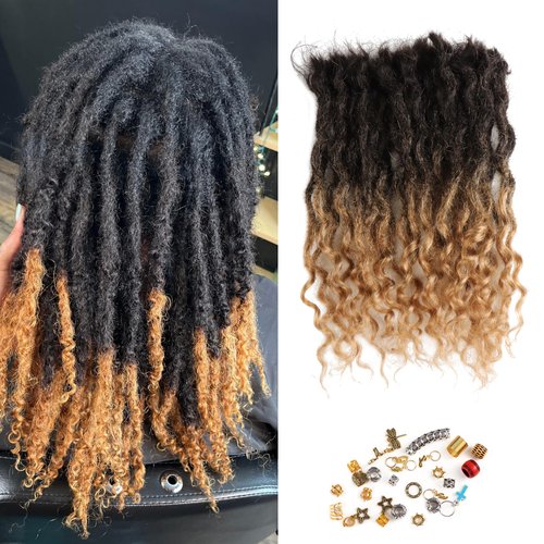 Loc Hair Extensions, Real Human Hair, Full Head Permanent Dreadlock Extensions, Suitable for Men ...