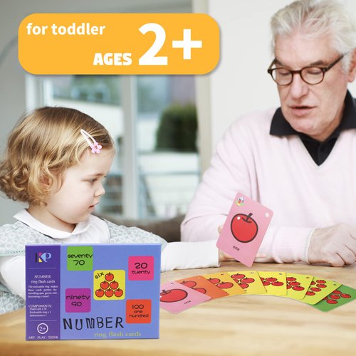 Toddler Number Flash Cards,Kids Number Flash Cards for Toddler,No.123 Sight Words with Pictures Flash Cards,Kids Flash Cards,Kindergarten Learning Flash Cards for Kids,Childs 2-4 Years 28 Pcs (Number)