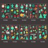 Luminous Christmas Temporary Tattoos Xmas Santa Claus Glow in The Dark Tattoos Stickers Cute Xmas Tree Snowflake Snowman Fake Tattoo Decal Christmas Glow Party Decorations Supplies 10Sheets