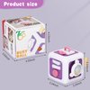 Montessori Busy Cube for Toddlers 1-3 - Travel Toys Educational Learning Toys for Baby Kids, 6 in 1 Sensory Activity Cube for Kids Hands-on Ability Learning Skill Gift for Birthday Halloween Christmas