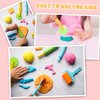 Playdough Tools 10 Piece Play Dough Tools for Kids, Plastic Playdough Toys with Rollers, Rolling Pins, Playdough Scissors, Playdough Cutters