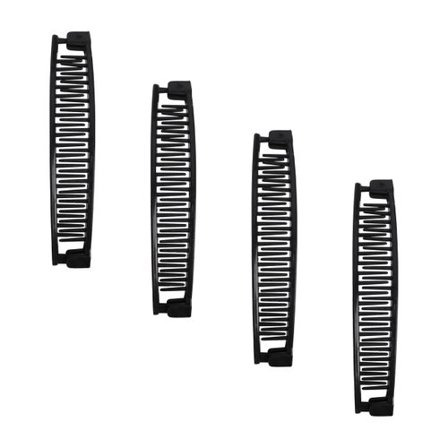 5" Banana Clip - Set of 4-Black