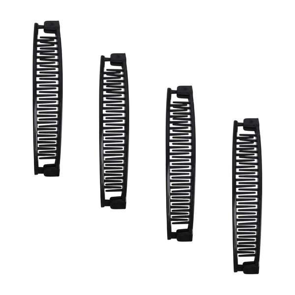 5" Banana Clip - Set of 4-Black