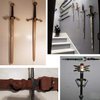 Flexible Adjustable Sword, Wall Hook Sword Hanger Display Universal Sword Holder Wall Mount for Sword,Dagger,Axe,Keyblade, etc - No Sword - Vertical/Horizontal Display - Sturdy Enough - 2 Pack