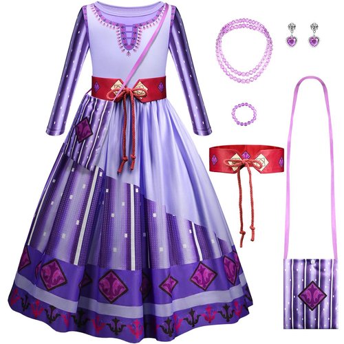 LOYO Princess Dresses for Girls, Princess Dress Up Costumes for Girls, Birthday Gift for Kids Gir...