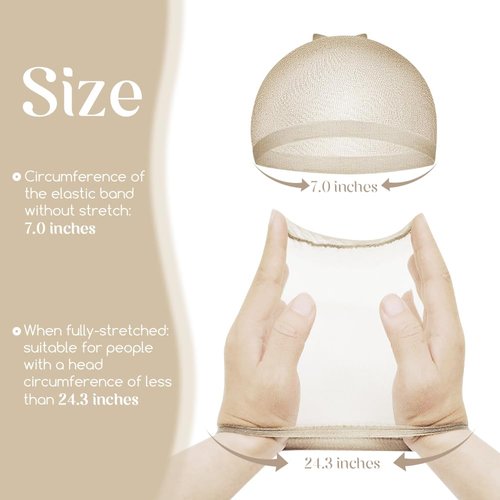 Dreamlover HD Wig Cap for Lace Front Wig, Bald Cap for Woman, HD Cap for Wig, Stocking Caps for Wigs, HD Light Brown Wig Cap, 12 Pieces