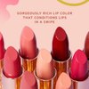 FLOWER BEAUTY Petal Pout Lipstick Nourishing & Highly Pigmented Lip Color with Antioxidants (Dahlia Desire - Cream) (Pack of 1)