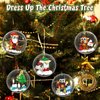 Christmas Tree Ornaments Building Blocks Compatible with Lego Christmas, 2024 Christmas Decorations Ball Toys Included Santa Reindeer Nutcracker Gnome Penguin, Xmas Ornaments for Indoor Outdoor 5packs