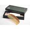 TAN MUJIANG Hair Comb Wooden Sheep or Cow Horn Comb Smooth Luxury Set Comb, Anti-Static YTB Comb 5-11 with Case