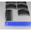 6 Black Hair Comb set pack plastic teeth side clip 3.25 inches wide side comb