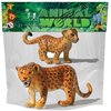 Gemini&Genius Leopard Toys for Kids, Safari Animal Cheetah Toys, Leopard Family Playset Figures, Wildlife Pard Models, Birthday Cake Toppers or Gifts for Kid