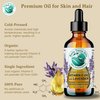 Bella Terra Oils - Lavender Infused Organic Vitamin E Oil 4 oz - D-Alpha Tocopherol Powerhouse, Extracted from Organic Wheat Germ, Lavishly Nourishing Organic Vitamin E for Luxurious Skin