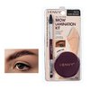i-ENVY Brow Lamination Kit – Natural Looking Hold Brow Wax with Applicator and Brow shaper – Silicone Bristle Eyebrow Brush, Clean Look, Stay All Day (Dark Brown)