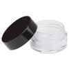 50 Jars - Beauticom High-Graded 5 Grams/5 mL BPA Free Thick Clear Acrylic No Leak Plastic empty Containers with Black Lid for Cosmetic, Lip Balm, Beads, Creams, Lotion, Liquids, Sample, Travel