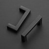 Ravinte 5 Pack 3 Inch Kitchen Square Cabinet Handles Matte Black Cabinet Pulls Black Drawer Pulls Kitchen Cabinet Hardware Kitchen Handles