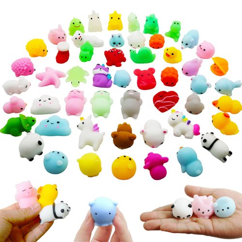 Huastyle 30 Pcs Mochi Squishy Toys for Kids Party Favors Easter Egg Stuffers Fillers, Kawaii Mini Stress Toys Treasure Box Toys for Classroom Prizes Goodie Bag Stuffers Pinata Filler
