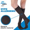 Made in USA - Compression Knee High Men 20-30mmHg - Mens Graduated Compression Stockings for Swelling, Lymphedema, Post Surgery - Brown, Medium - A104BR2