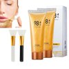 NOUSEG 2PCS Gold Foil Peel Off Mask - Peel Off Face Mask - 98.4% Gold Mask - gold face Mask - Blackhead Remover Mask And Deeply Cleans Moisturizing