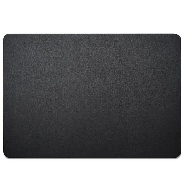 Nekmit Leather Desk Blotter Pad 17 x 12 Inches, Flat, Non-Slip, Waterproof, Black