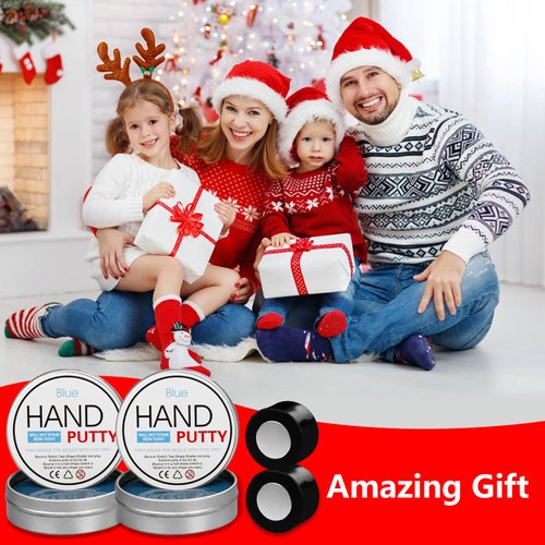 JOYPRO Magnetic Slime Putty, Magnetic Space Putty Slime with Upgraded Magnet Toys for Kids Adults, Fidget Toy Stress Reliever Puddy Toys for Christmas Birthday Gifts Stocking Stuffers (2 Pack, Blue)