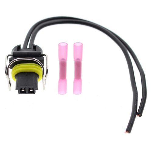 MOTOALL 366-9748 2501107C1 2 wire Fuel Injector Connector Pigtail Wiring Loom 645-1001 for Caterpillar C7 C9 Excavator IPR Valve 7.3 6.0 VGT 6.0 6.7 for Diesel Trucks Plug Wire Harness Crimp Splices